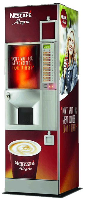 Nescafe Alegria A12500 típusú bérelhető kávéautomata képe